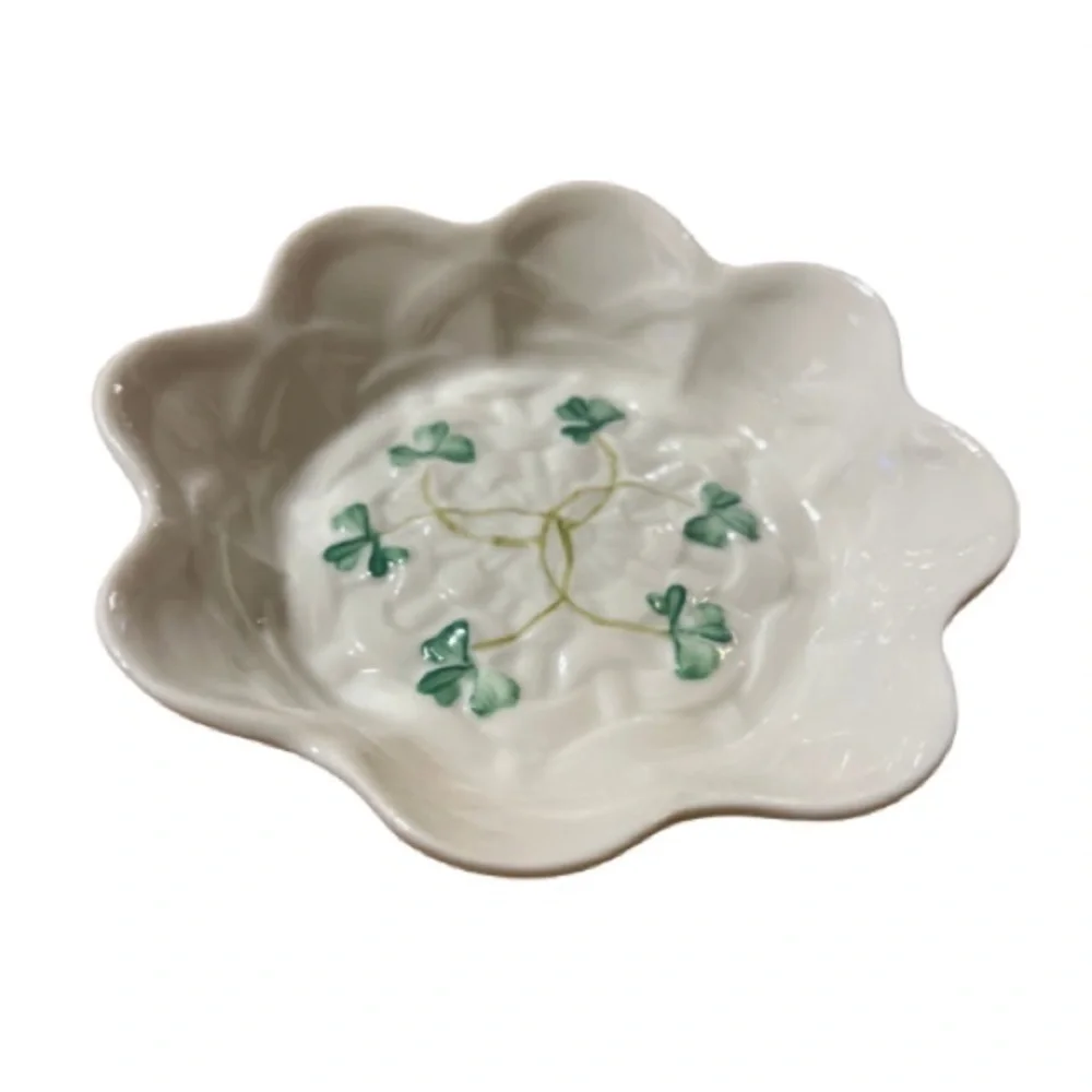 Belleek Classic Shamrock Sweet Dish